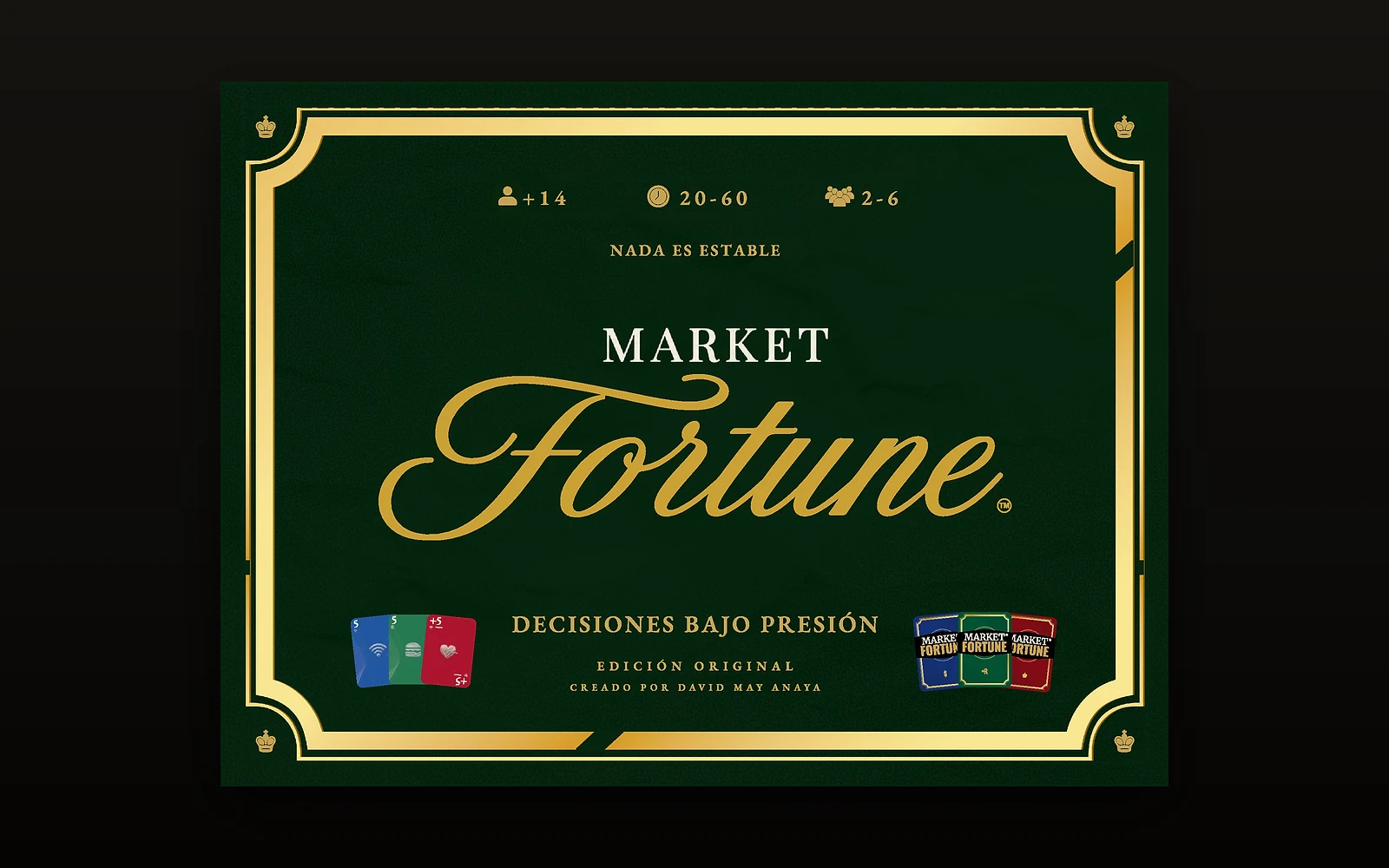 La cara frontal de la caja Market Fortune